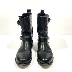rag & bone Black Moto Boots